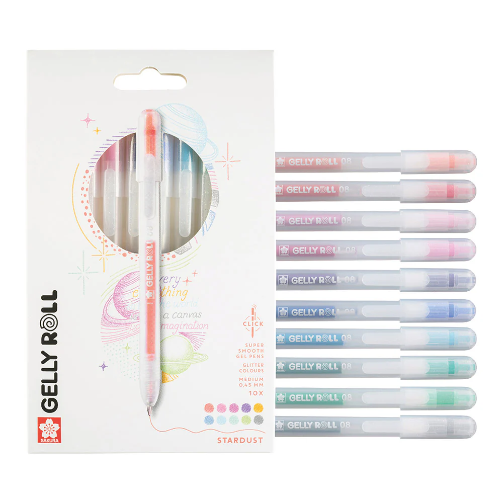Sakura Gelly Roll Retractable Stardust Set of 10 - Image 3
