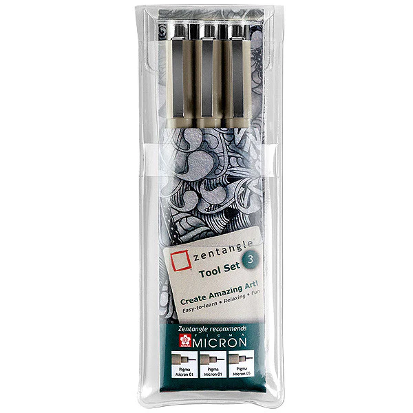 Sakura Pigma Micron Zentangle 3 Piece Set