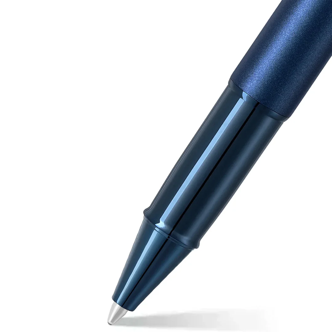 Sheaffer 100 E9371 Rollerball Pen Satin Blue With PVD Blue Trim - Image 2
