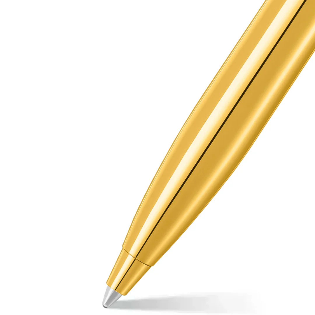 Sheaffer 100 E9372 Ballpoint Pen PVD Gold With PVD Gold Trim - Image 2