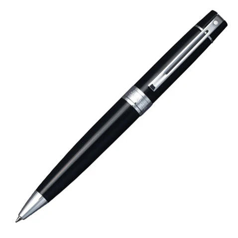 Sheaffer 300 Ballpoint Pen Glossy Black with Chrome Trim