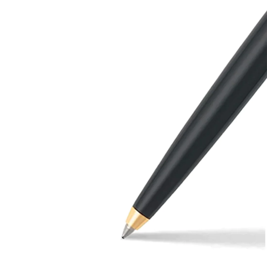 Sheaffer Sagaris E9471 Ballpoint Pen Glossy Black with Gold Tone Trim - Image 2