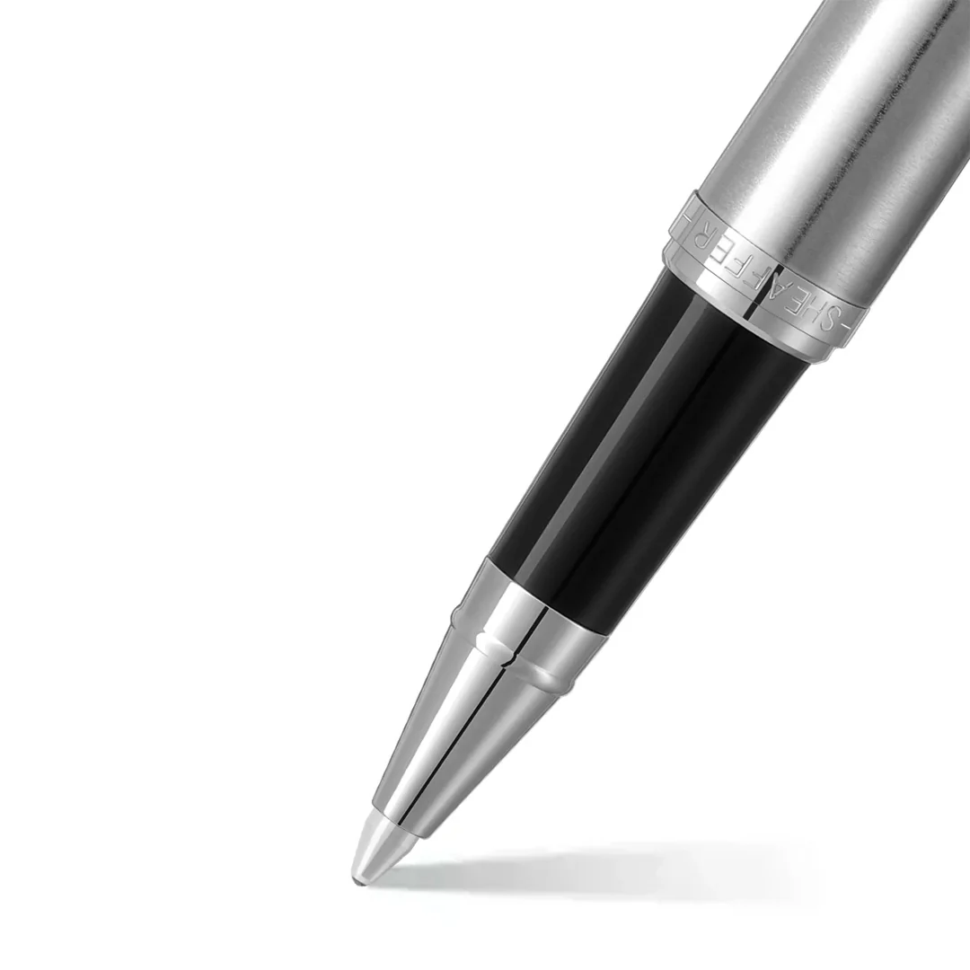 Sheaffer VFM E9426 Rollerball Pen Brushed Chrome With Chrome Trim - Image 2