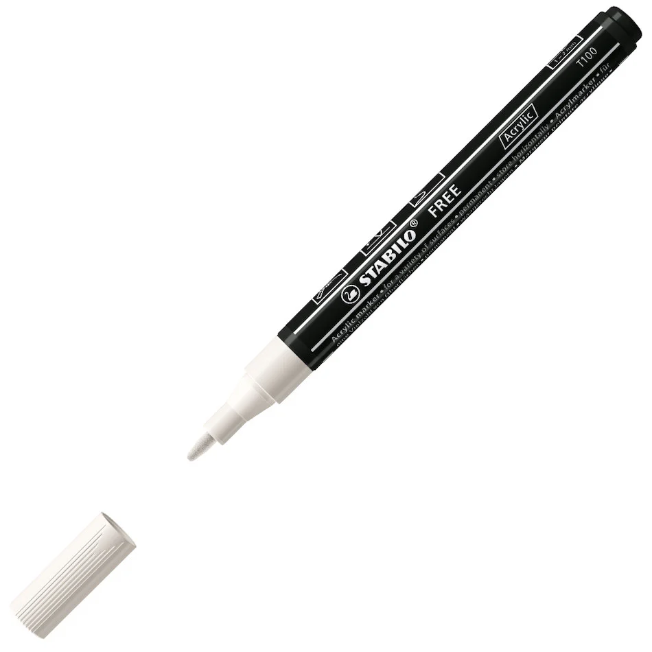 STABILO FREE T100 Acrylic Marker Pen Bullet Tip 1-2mm - Image 2