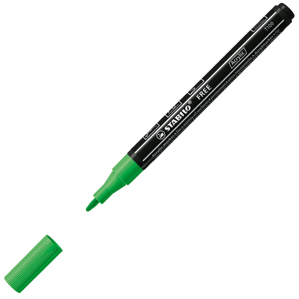 STABILO FREE T100 Acrylic Marker Pen Bullet Tip 1-2mm - Image 3