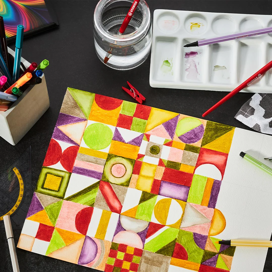 STABILO Pen 68 Metal Box Of 30 Assorted Colours Arty - Image 5