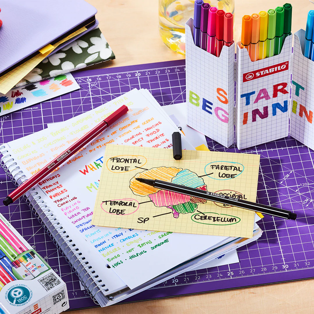 STABILO Pen 68 Zigzag Deskset of 18 Colours - Image 6