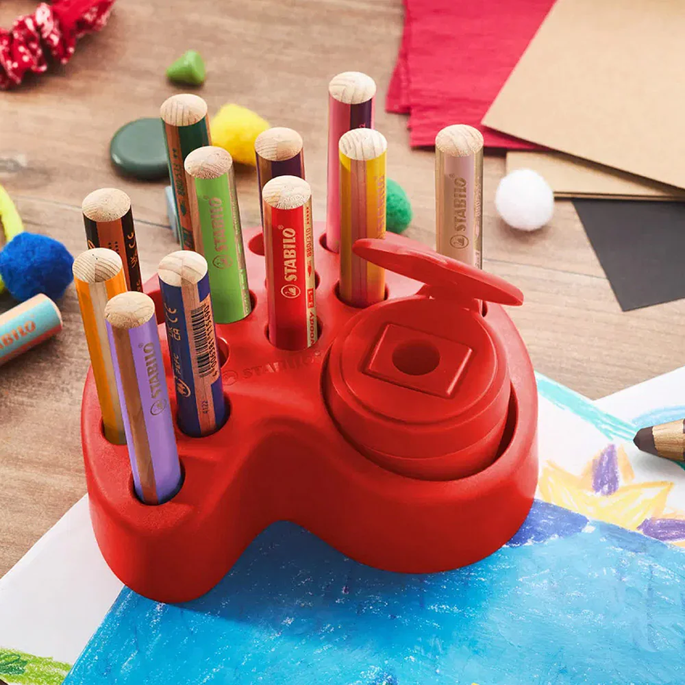 STABILO Woody 3-in-1 Multi-Talented Pencil Deskset of 15 - Image 2