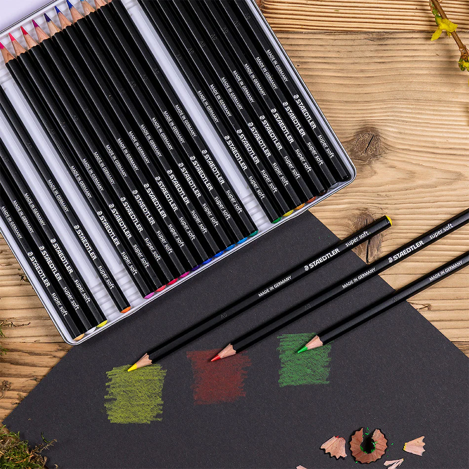 Staedtler Design Journey Super Soft Coloured Pencils Tin of 24 - Image 3