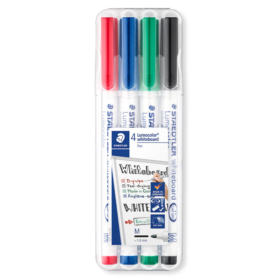 Staedtler Lumocolor Slim Whiteboard Marker Set of 4