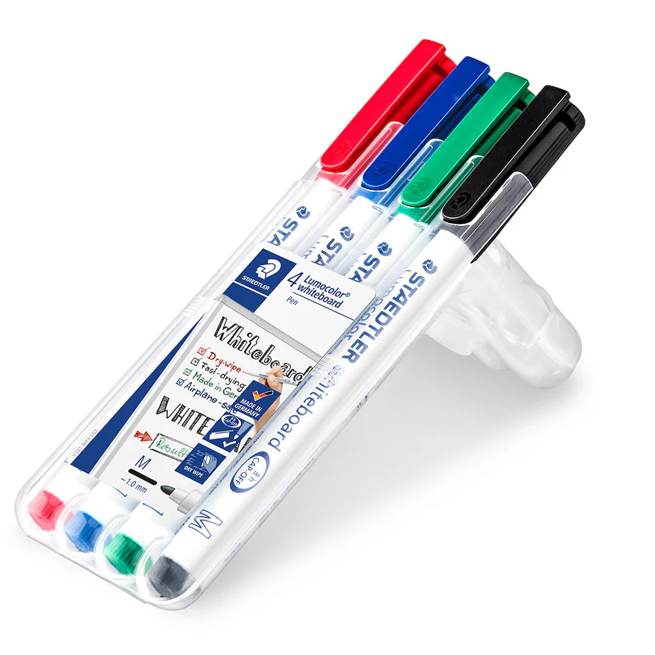 Staedtler Lumocolor Slim Whiteboard Marker Set of 4 - Image 2