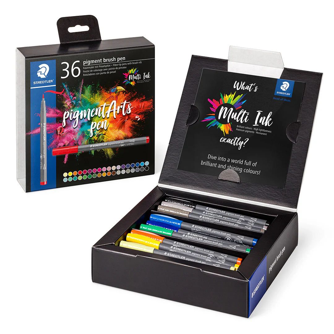 Staedtler Pigment Arts Brush Pen Set of 36 - Image 2