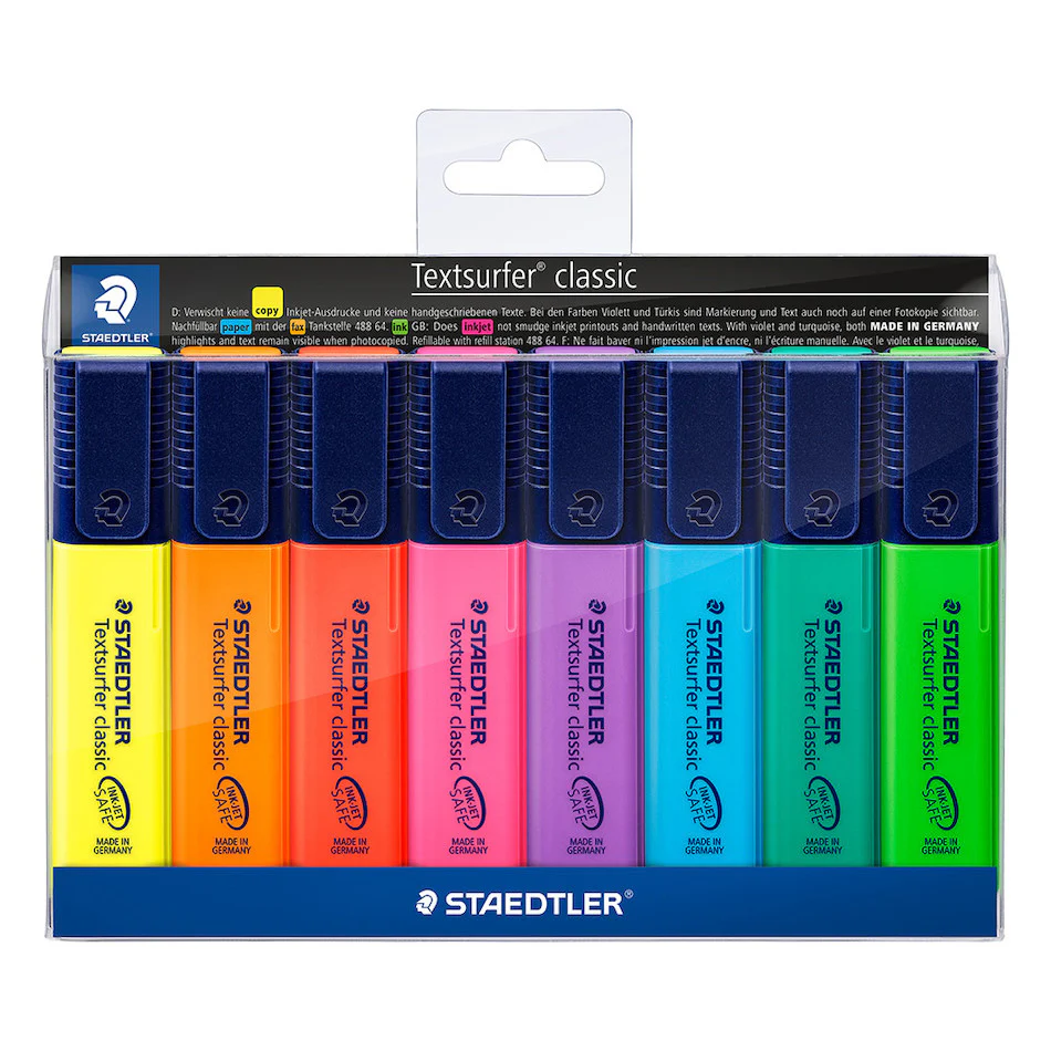 Staedtler Textsurfer Highlighter Wallet of 8