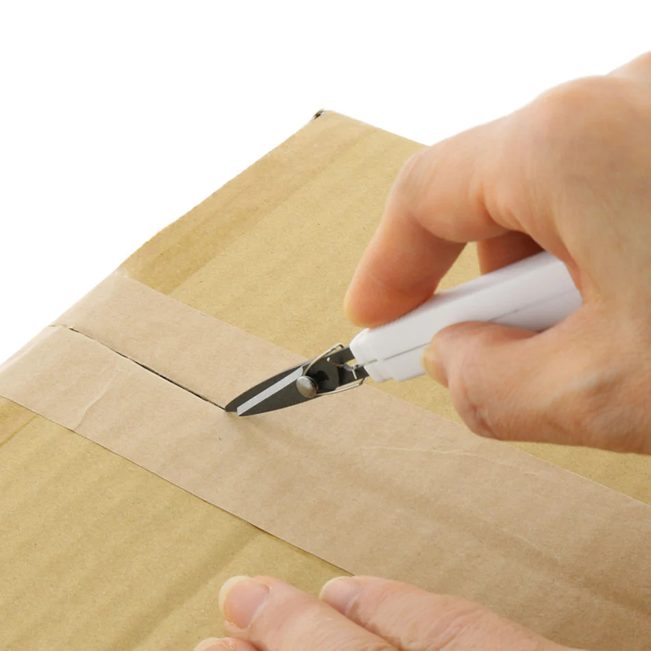 Sun-Star Stickyle Akeruno Scissors + Box Cutter White - Image 4