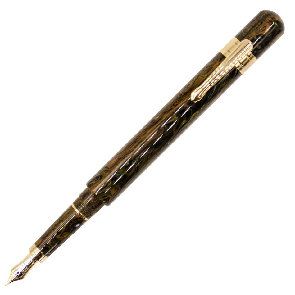 Taccia Covenant Fountain Pen Bumble Bee Jasper 14k nib - Image 5