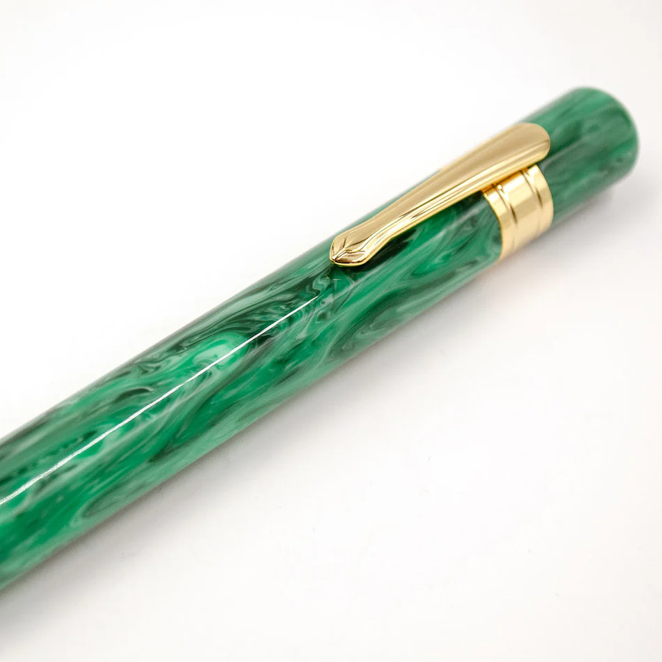 Taccia Covenant Fountain Pen Green Malachite 14k nib - Image 6