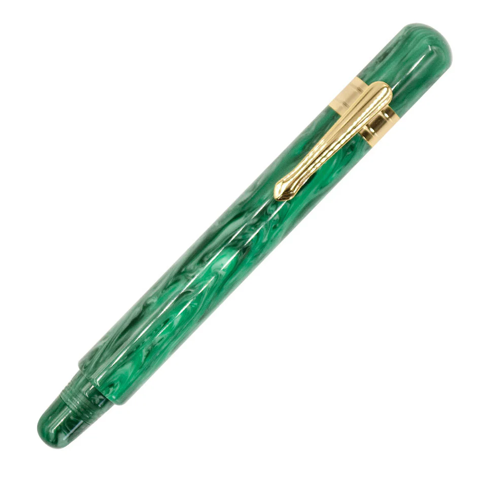 Taccia Covenant Fountain Pen Green Malachite 14k nib - Image 7