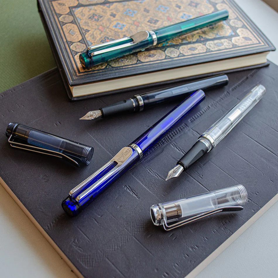 Taccia Facet Fountain Pen Clear Blue - Image 3