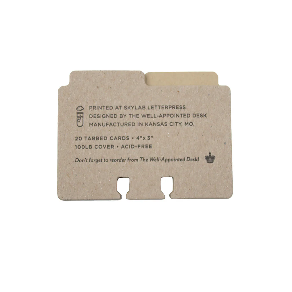 The Well-Appointed Desk Col-o-Dex Tab Accessory Pack Tan - Image 3