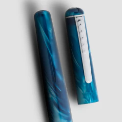 Tom Hessin Charles Collection Fountain Pen Thames Blue - Image 3