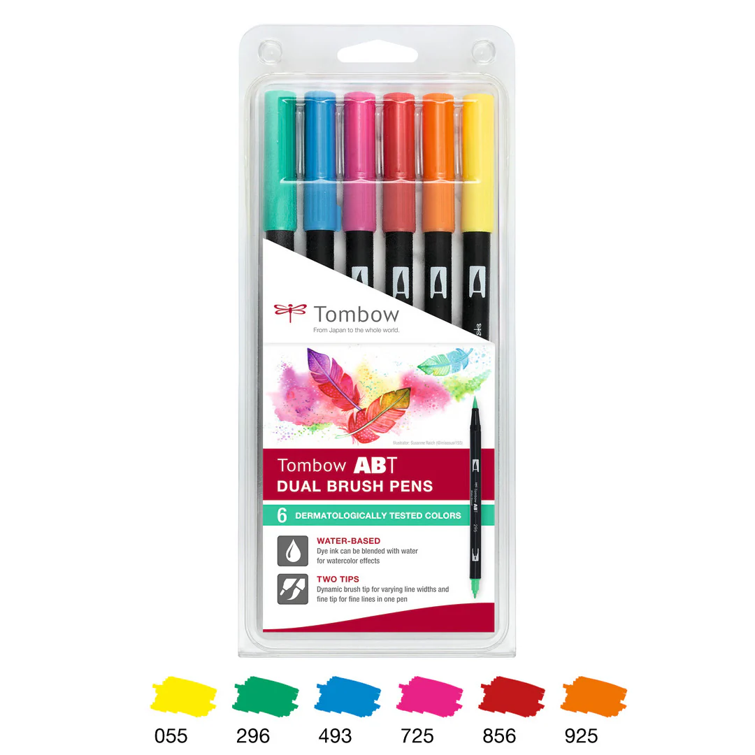 Tombow ABT Dual Brush Pen Set of 6 - Image 5