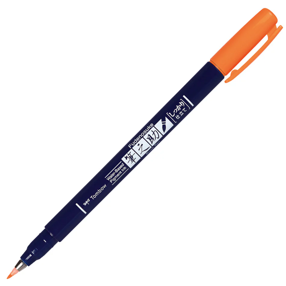Tombow Fudenosuke Neon Colour Brush Pen - Image 3