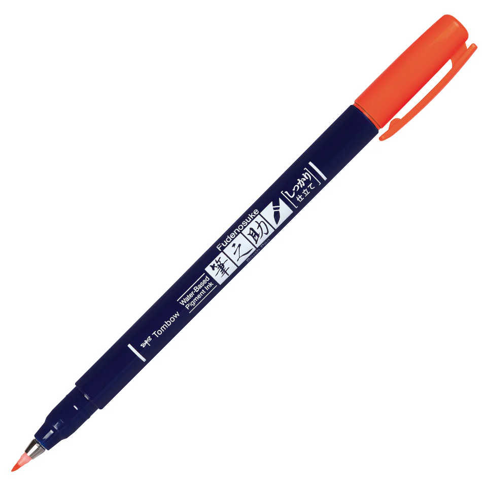 Tombow Fudenosuke Neon Colour Brush Pen - Image 5