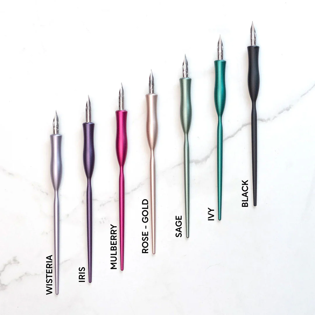 Tom's Studio Flourish Curve Straight Nib Holder Ivy - Image 2
