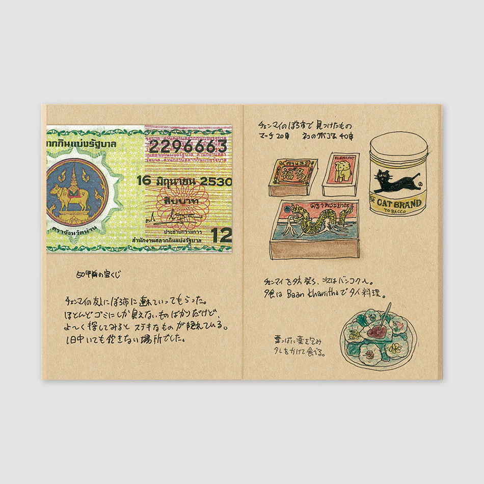 TRAVELER'S COMPANY Notebook Refill Passport Size Kraft Paper - Image 2