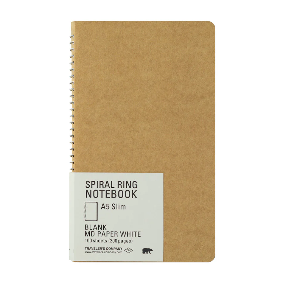 TRAVELER'S COMPANY Notebook Spiral Ring 130 x 210 MD White