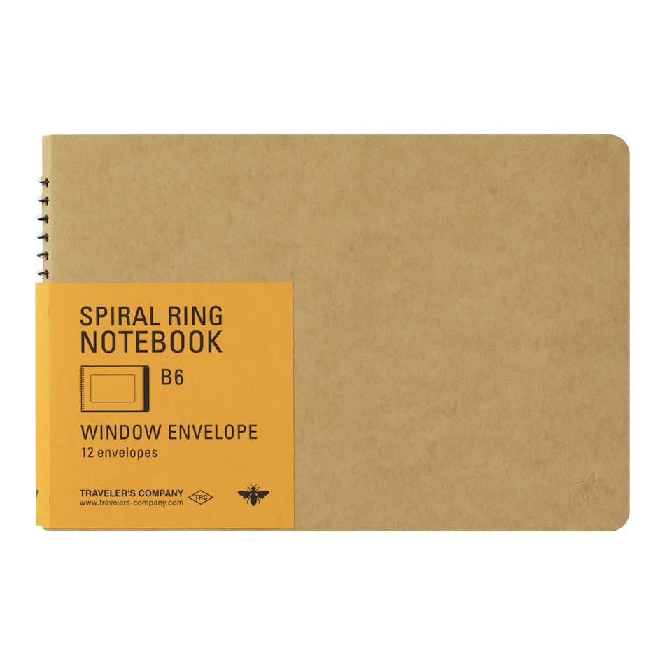 TRAVELER'S COMPANY Notebook Spiral Ring B6 Window Envelope