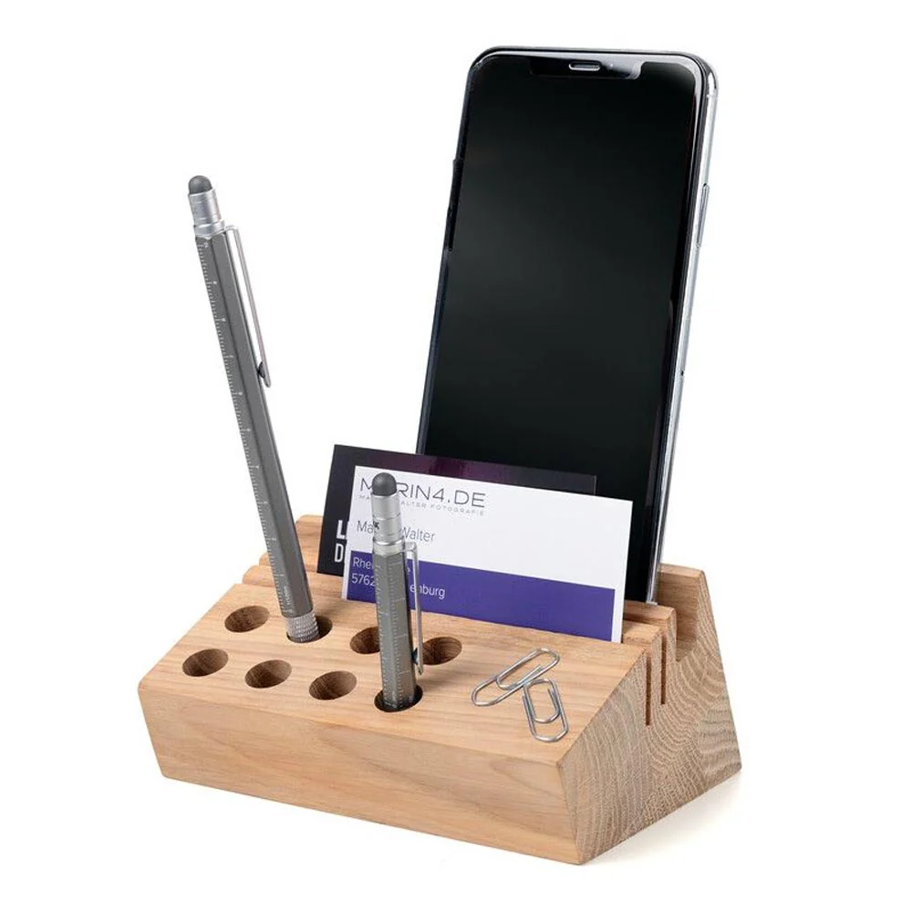 Troika Desk Organizer Wood Matt Brown - Image 2