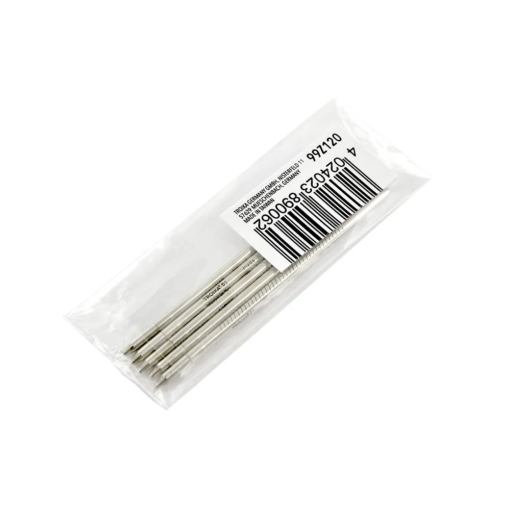 Troika Replacement D1 Refill For Construction Pen Set of 5 Medium Brass