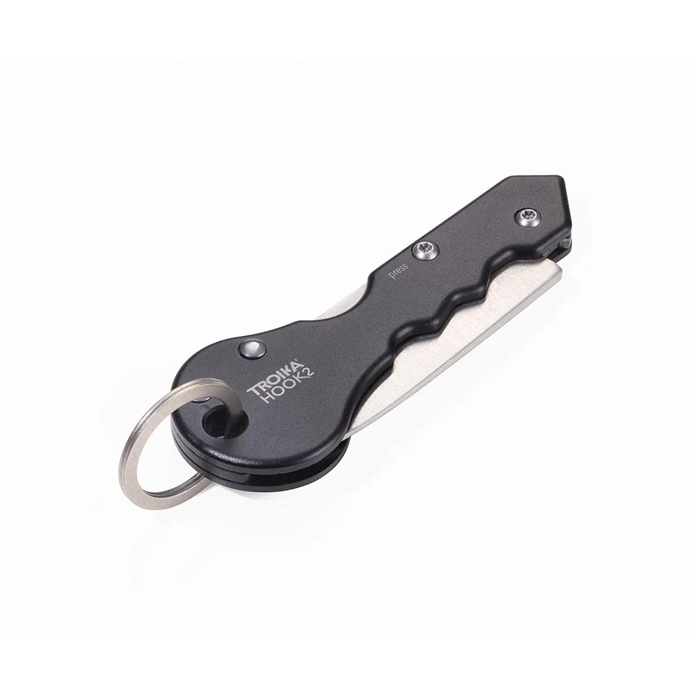 Troika Parcel Cutter With Small Keyring Matt Black/Silver - Image 5