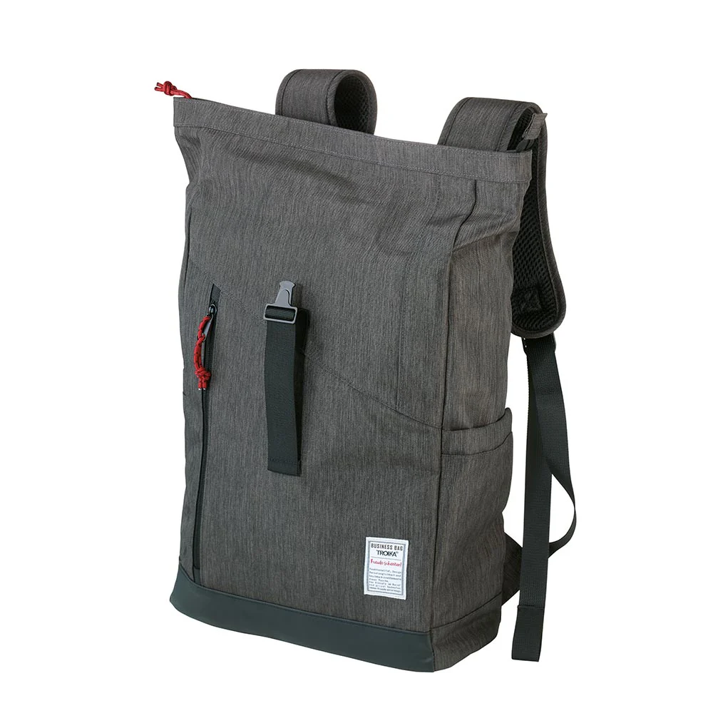 Troika Roll Top Backpack Anthracite/Black - Image 7