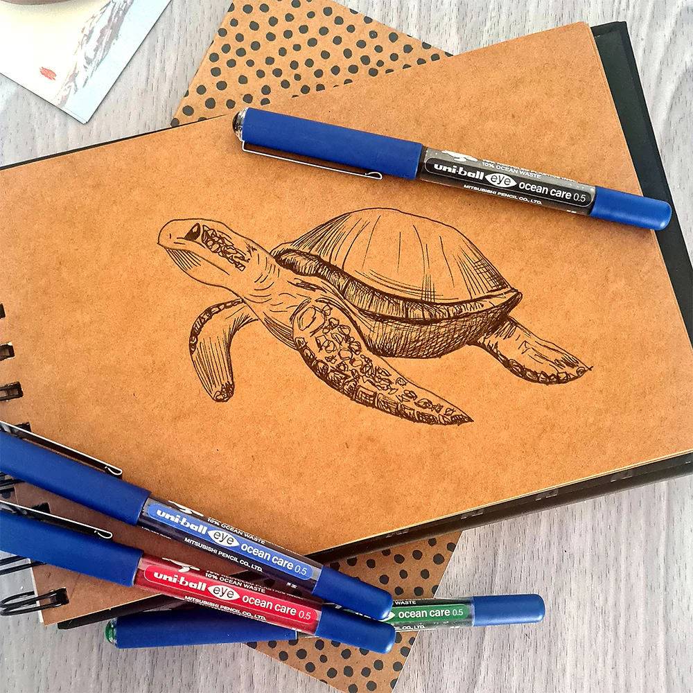 Uni-Ball Eye Ocean Care UB-157 Rollerball Pen - Image 2
