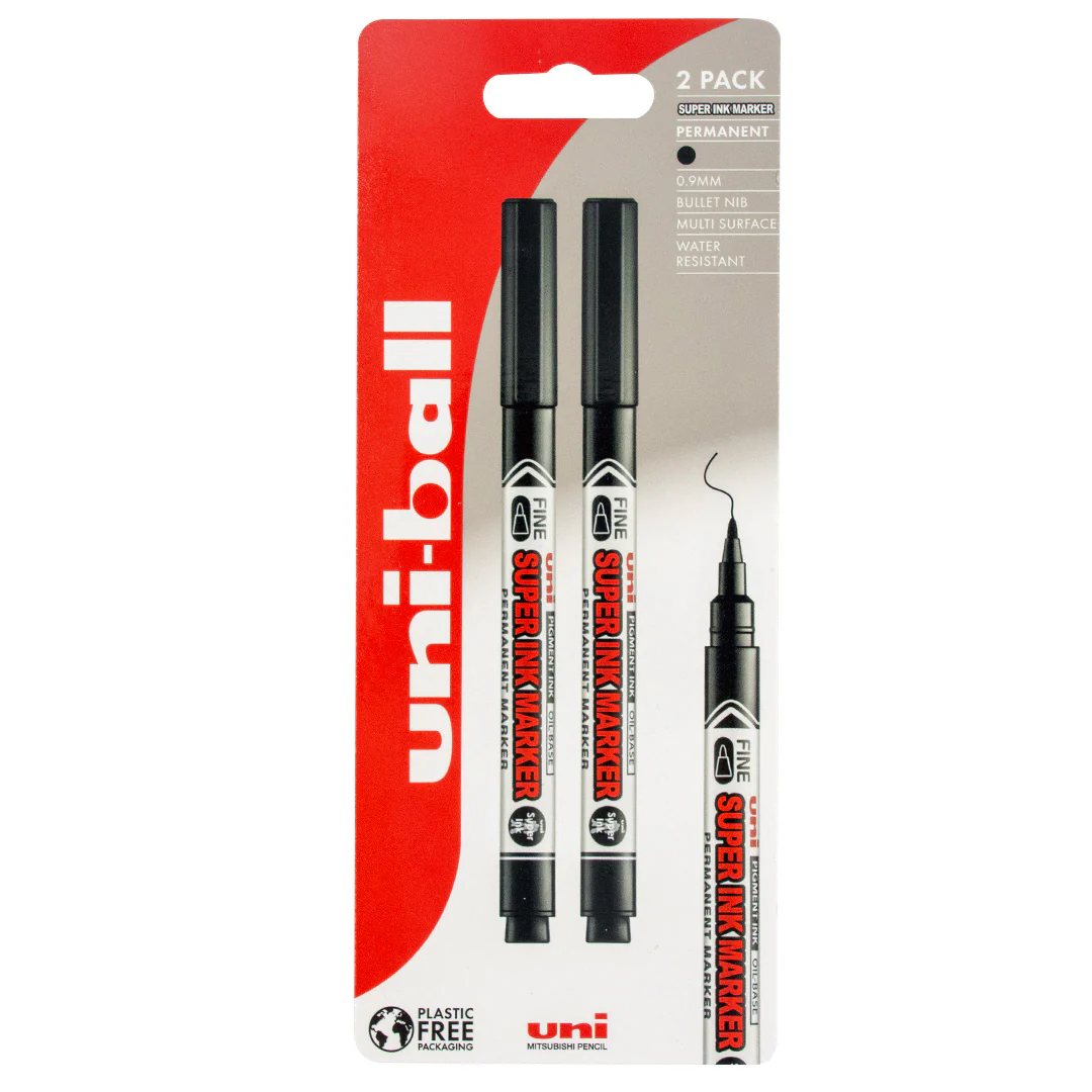 Uni-ball Pna-125 Uni Super Marker Black Permanent Marker
