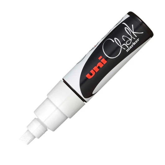 Uni Chalk Marker Pen PWE-8K Broad Chisel Tip