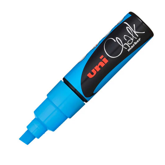 Uni Chalk Marker Pen PWE-8K Broad Chisel Tip - Image 3