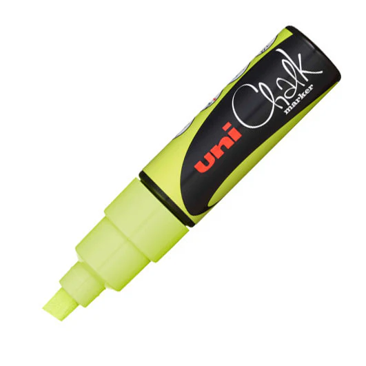 Uni Chalk Marker Pen PWE-8K Broad Chisel Tip - Image 7