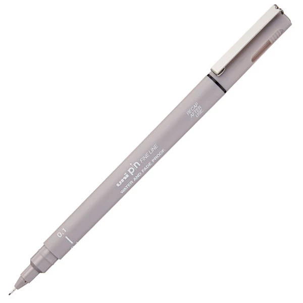Uni PIN Drawing Pen Light Grey
