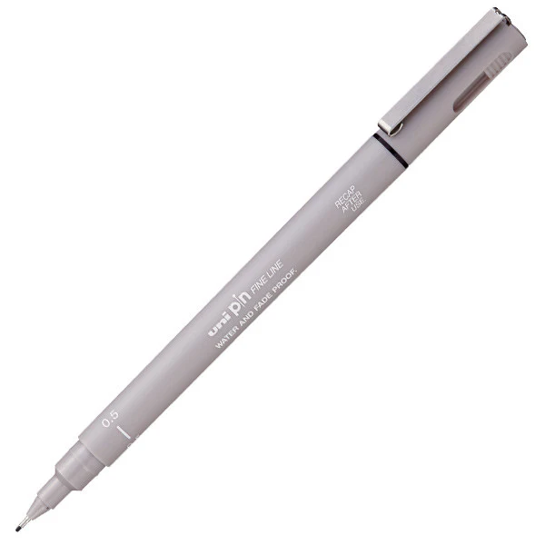 Uni PIN Drawing Pen Light Grey - Image 2