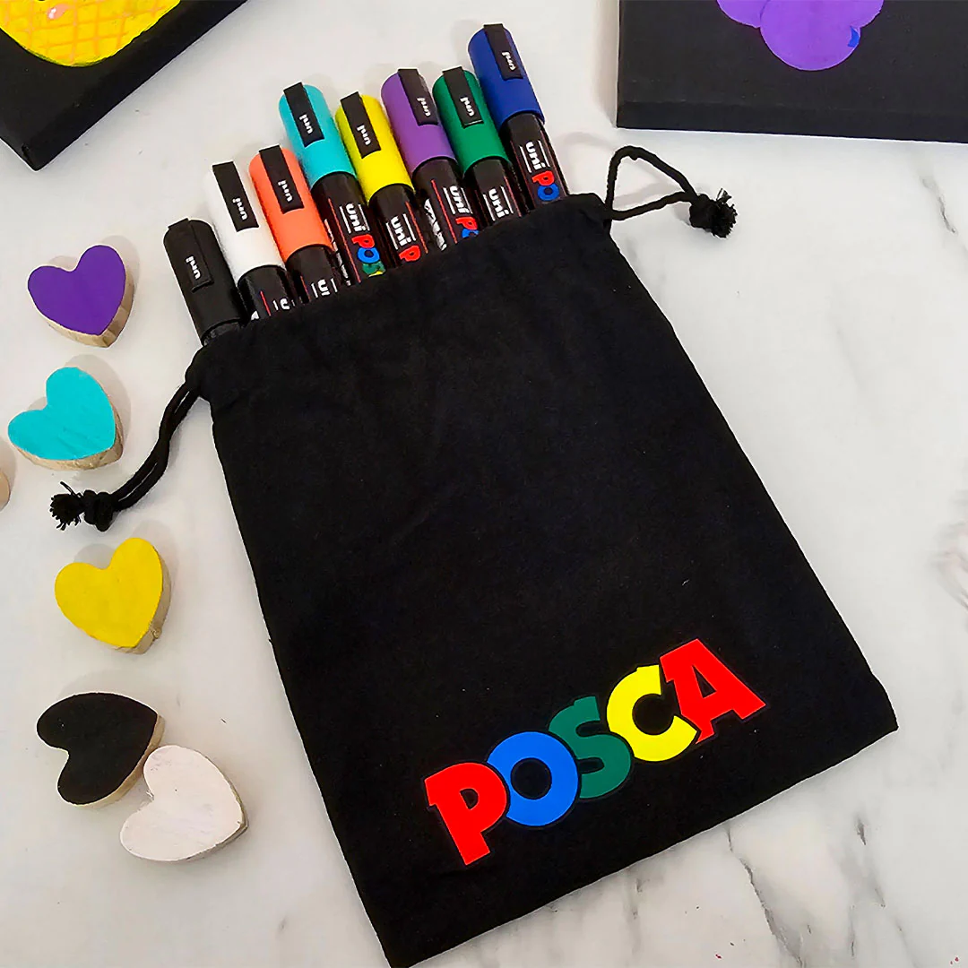 Uni POSCA 8 Pen Gift Pouch - Image 2