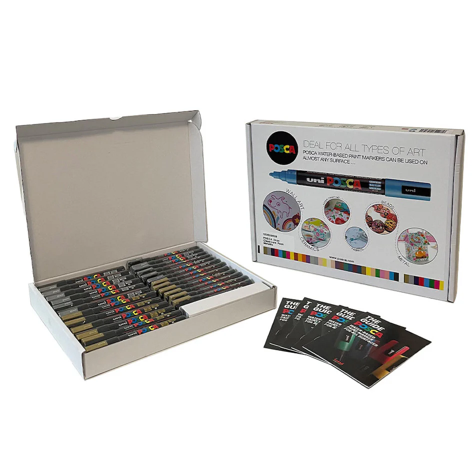 Uni POSCA Classpack Set of 24 Metallic Colours
