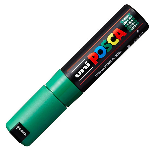 Uni POSCA Marker Pen PC-7M Broad Bullet Set of 8 Assorted - Image 2