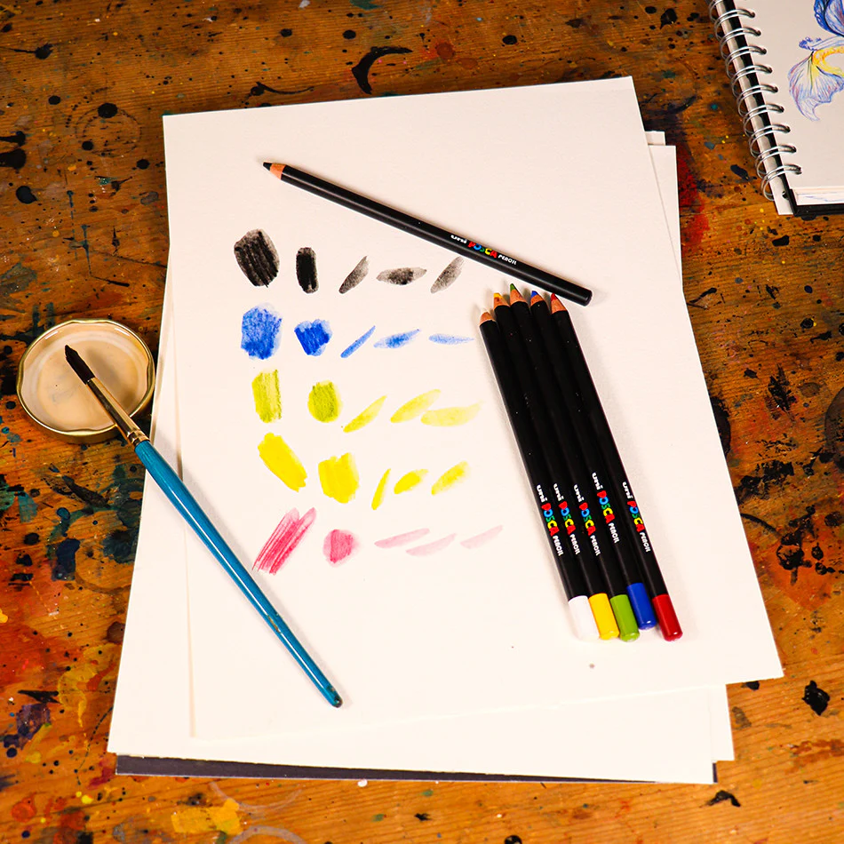 Uni POSCA Pencil Assorted Set of 6 Dusk - Image 2
