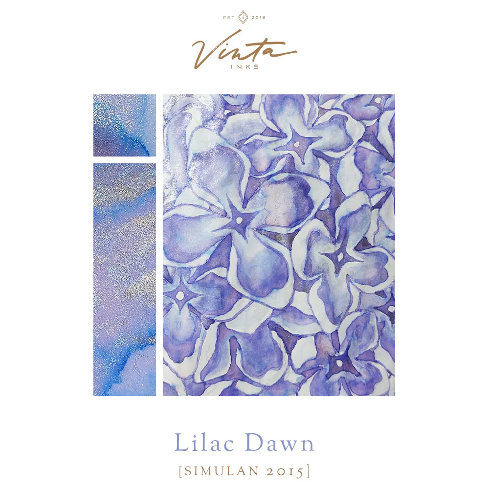Vinta 2023 Manila Pen Show Commemorative Fountain Pen Ink 30ml Lilac Dawn [Simulan 2015] - Image 2