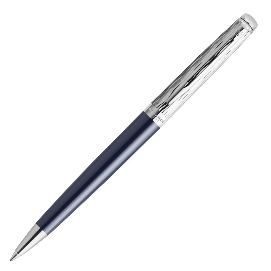 Waterman Hemisphere Ballpoint Pen Special Edition Blue with Chrome Trim