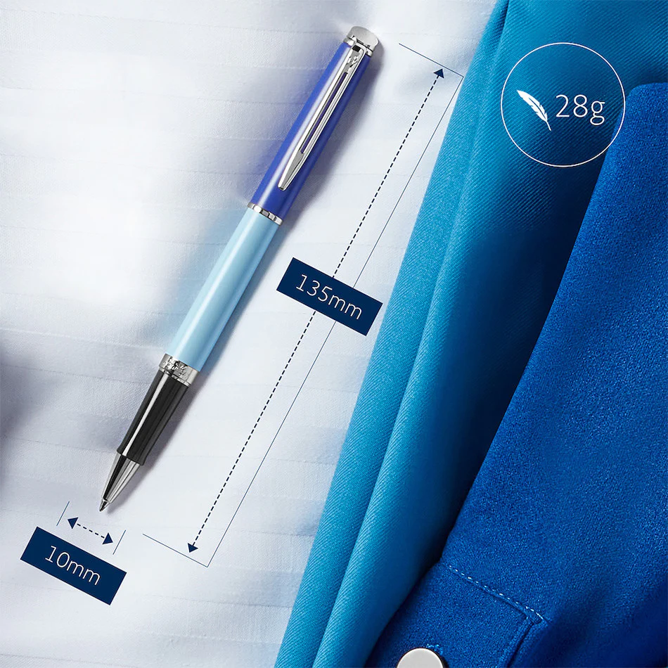 Waterman Hemisphere Rollerball Pen Blue with Palladium Trim - Image 2