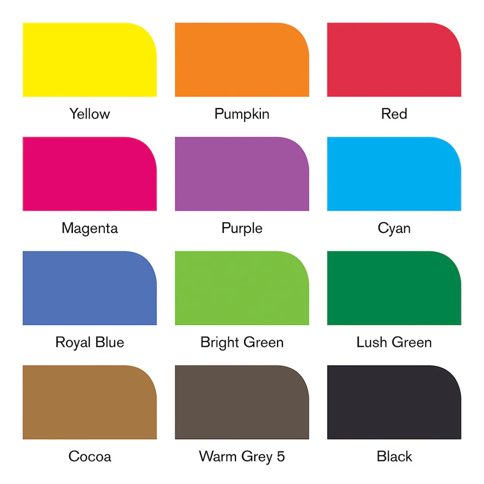 Winsor & Newton Promarker Brush Set of 12+1 Vibrant Tones - Image 2